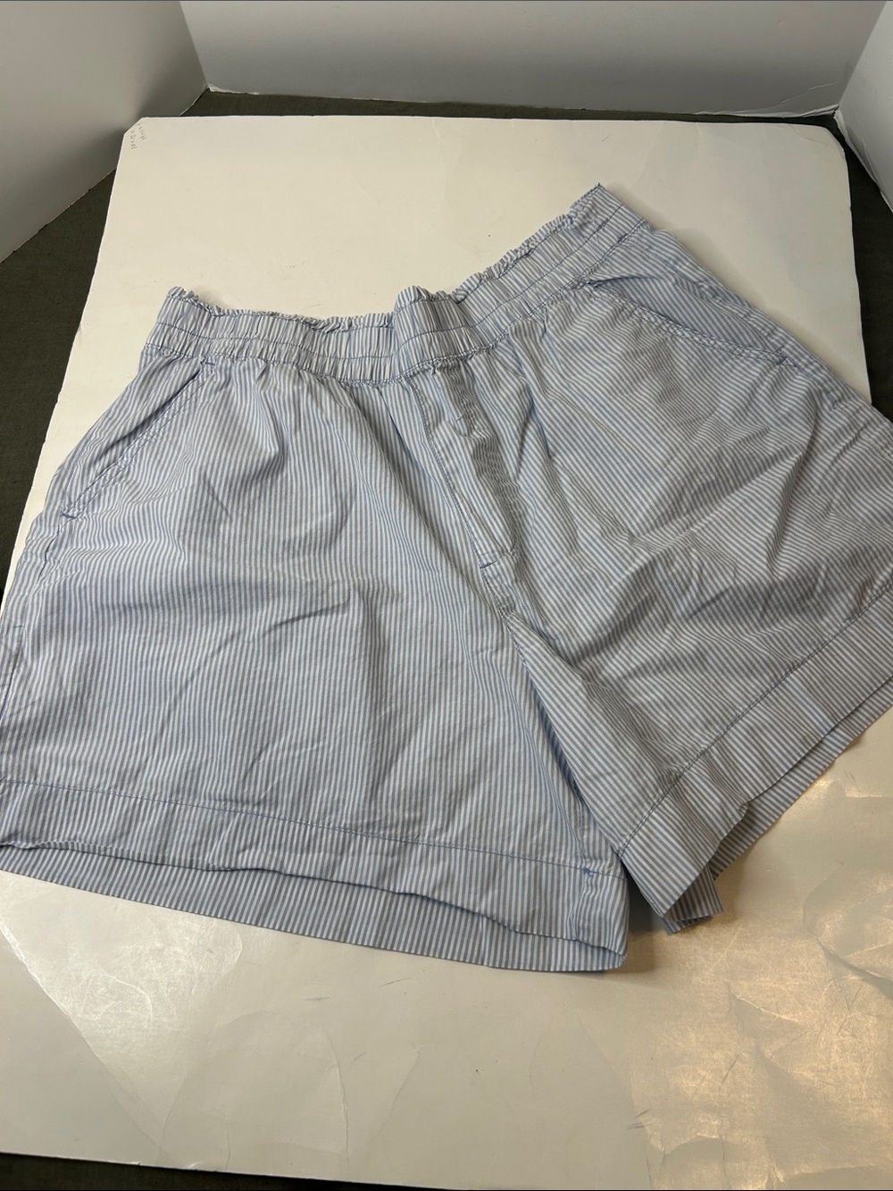 Aerie Blue and White Striped Pull-On Shorts ❤️